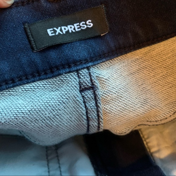 Express Dark Wash High Rise Skinny Jeans - Picture 9 of 10